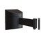 Montour Line Retractable Belt Barrier, Wall Mount, Black Case Fixed 20 ft. Black Belt PWM300-BK-BK-F-S-200 - alternate 1